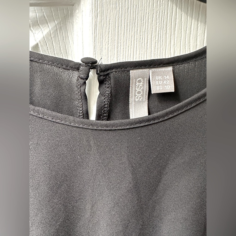 ASOS BLACK BLOUSE - Size US 10 - Oversized - Picture 2 of 4